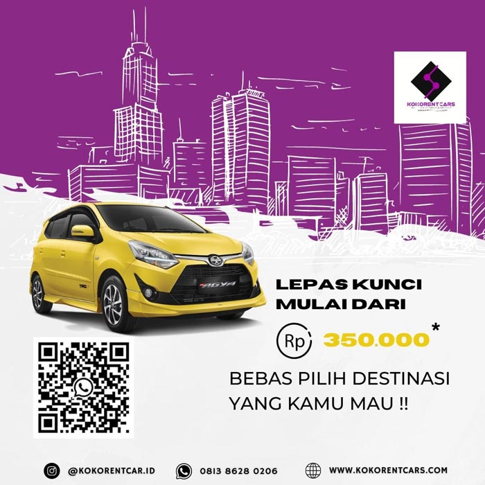 harga sewa mobil 24 jam lepas kunci jakarta